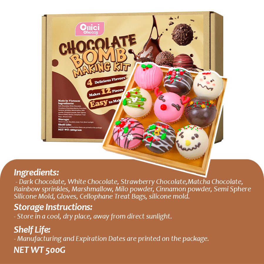 chocolate bomb diy making kit