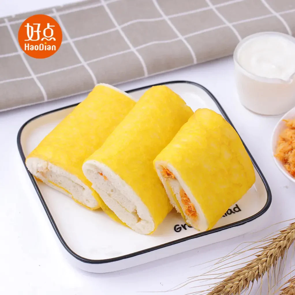Egg Skin Wrapped Pork Floss Sandwich
