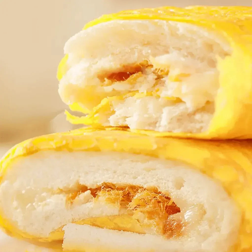Egg Skin Wrapped Pork Floss Sandwich
